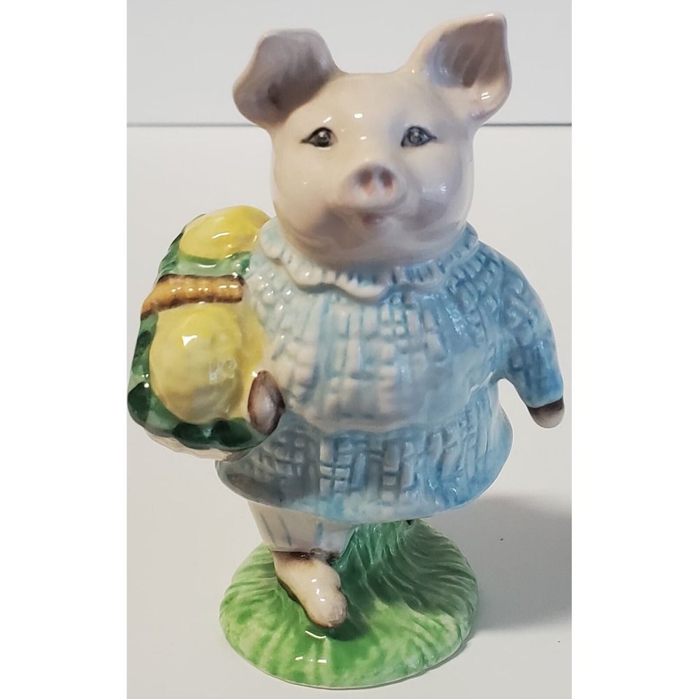 Vintage Beatrix Potter Little Pig Robinson 1989 Royal Albert England Figurine